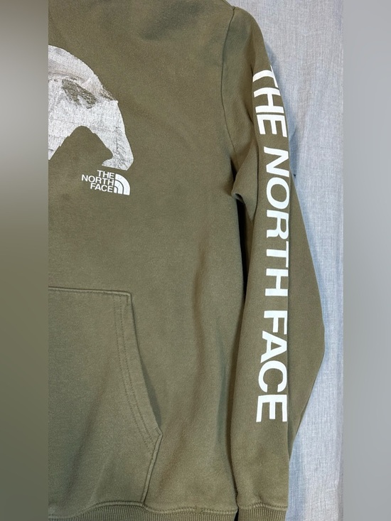 The North Face Men’s Olive Green Bear Logo Pullover Hoodie - Picture 3 of 10